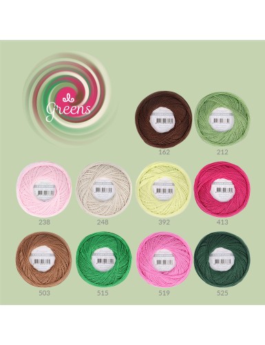 Scheepjes Candy Floss colour pack Greens