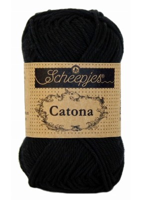 Scheepjes Catona Jet Black 50g (110)