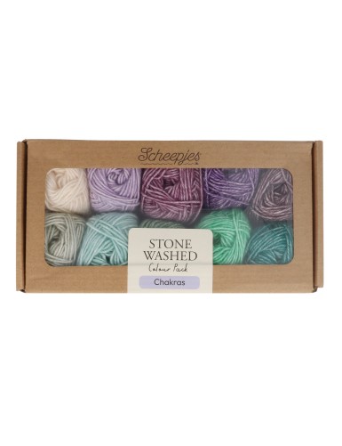 Scheepjes Stone Washed Colour Pack Chakras (10 bollen)