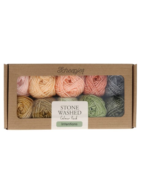 Scheepjes Stone Washed Colour Pack Intentions (10 bollen)