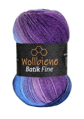 Wollbiene Batik Fine Purple Paradise (5900)