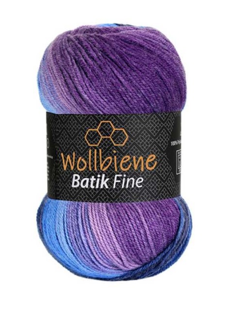 Wollbiene Batik Fine Purple Paradise (5900)