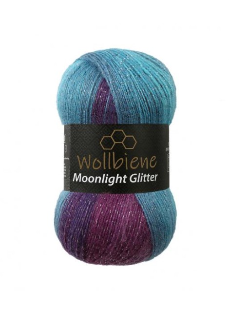 Wollbiene Moonlight Glitter Borealis (5960)