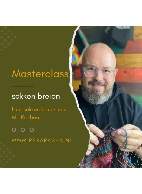 Masterclass Sokken Breien met Mr. Knitbear (15 en 29 maart 2025)