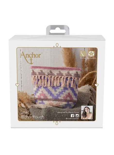 Anchor Lilac Boho Tasje (Haakpakket)